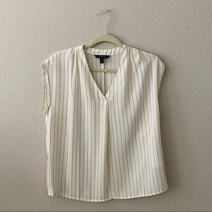 Banana Republic Factory Striped Sleeveless Blouse